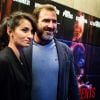 Eric Cantona et Rachida Brakni - Avant-première du film "les mouvements du bassin" au mk2 quai de Seine à Paris le 25 septembre 2012.