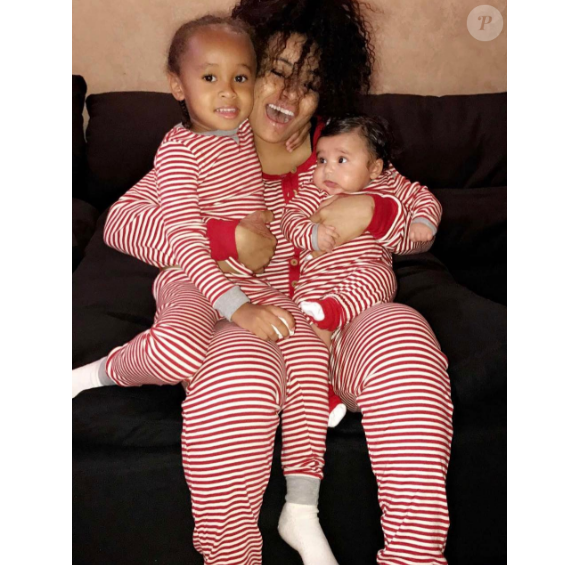 Blac Chyna et ses enfants King Cairo et Dream - Photo publiée sur Instagram en février 2017