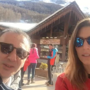 Elie Semoun et Laury Thilleman au festival Rirozor - Photo publiée sur Instagram le 22 février 2017