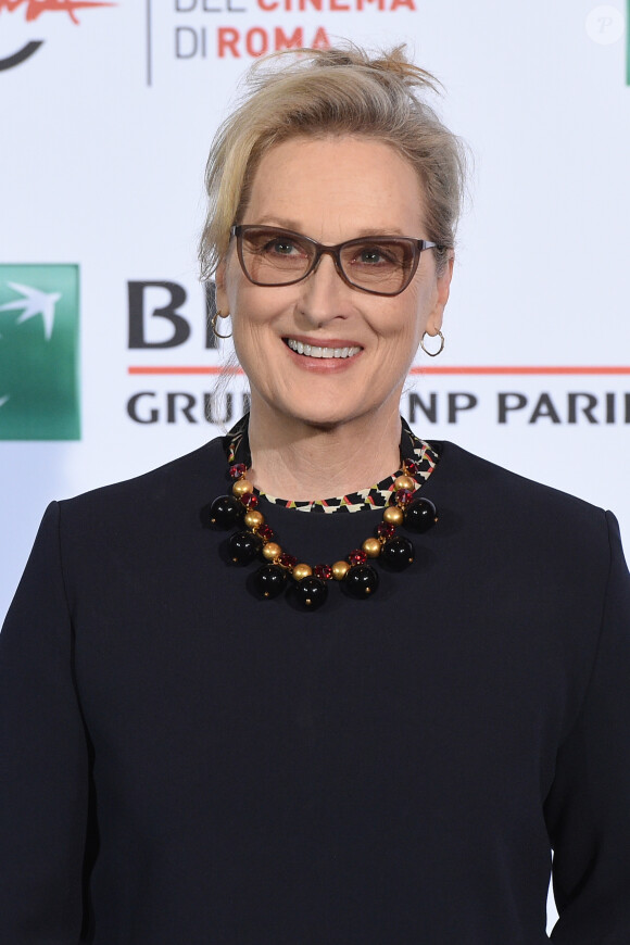 Meryl Streep au photocall du film ''Florence Foster Jenkins'' lors du Festival du Film à Rome