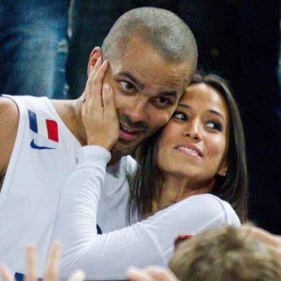 Tony Parker est papa pour la deuxième fois d'un petit garçon prénommé Liam - Euro-2013 de basket : l'equipe de France sacree championne d'Europe, le 22 septembre 2013.