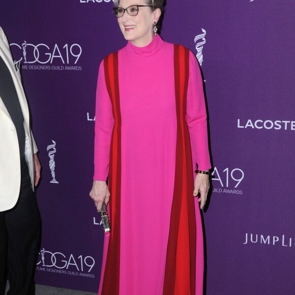 Meryl Streep lors de la 19ème soirée des Costume Designers Guild Awards (CDGA) à l'hôtel The Beverly Hilton à Los Angeles, Californie, Etats-Unis, le 21 février 2017. © Birdie Thompson/AdMedia/Zuma Press/Bestimage