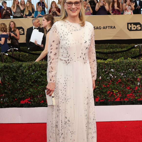 Meryl Streep à l'arrivée des Screen Actors Guild Awards (SAG Awards) au Shrine Hall à Los Angeles le 29 janvier 2017. © CPA / Bestimage