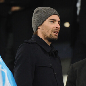 Camille Lacourt au stade vélodrome à Marseille le 26 février 2017 lors du match de football entre l'Olympique de Marseille et le Paris-Saint-Germain.