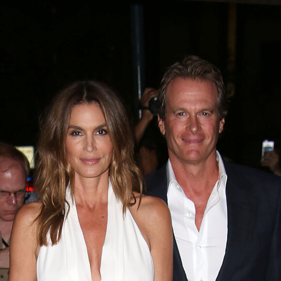 Cindy Crawford et son mari Randy Gerber au défilé de mode Tom Ford F/W 2016 à New York, le 7 septembre 2016 © Sonia Moskowitz/Globe Photos via Zuma/Bestimage