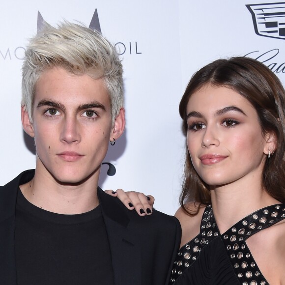 Presley Gerber et Kaia Gerber (Les enfants de Cindy Crawford) à la soirée "The 2016 Fashion Los Angeles Awards" à l'hôtel Sunset Tower à West Hollywood. Le 20 mars 2016 © Lisa O'Connor / Zuma Press / Bestimage
