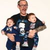 Terry Richardson pose avec ses jumeaux Rex et Roman. Photo publiée sur Instagram en février 2017.