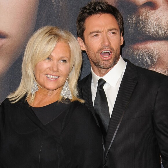 Hugh Jackman et sa femme Deborah Lee Furness à la première du film 'Les Miserables' à New York le 10 décembre 2012