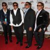 Jermaine Jackson, Jackie Jackson, Tito Jackson, Marlon Jackson à la Soiree des frères Jackson au Planet Hollywood de Las Vegas le 22 février 2014.