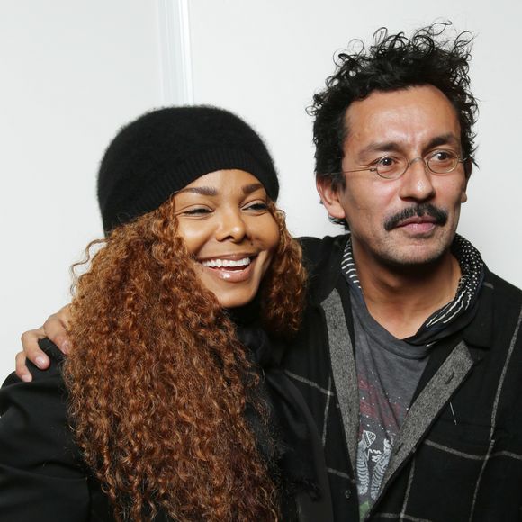 Janet Jackson et Haider Ackermann au défilé de mode prêt-à-porter "Haider Ackermann", collection automne-hiver 2016/2017, à Paris. Le 5 mars 2016