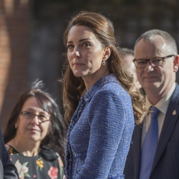 Kate Middleton, duchesse de Cambridge, inauguré la Maison de parents Ronald McDonald de l'hôpital pour enfants Evelina à Londres le 28 février 2017.