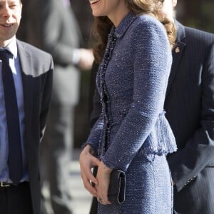 Kate Middleton, duchesse de Cambridge, inauguré la Maison de parents Ronald McDonald de l'hôpital pour enfants Evelina à Londres le 28 février 2017.