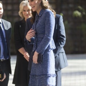 Kate Middleton, duchesse de Cambridge, inauguré la Maison de parents Ronald McDonald de l'hôpital pour enfants Evelina à Londres le 28 février 2017.