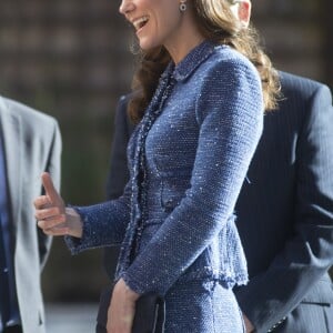 Kate Middleton, duchesse de Cambridge, inauguré la Maison de parents Ronald McDonald de l'hôpital pour enfants Evelina à Londres le 28 février 2017.