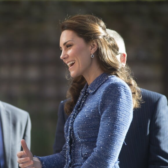 Kate Middleton, duchesse de Cambridge, inauguré la Maison de parents Ronald McDonald de l'hôpital pour enfants Evelina à Londres le 28 février 2017.