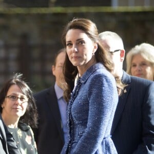 Kate Middleton, duchesse de Cambridge, inauguré la Maison de parents Ronald McDonald de l'hôpital pour enfants Evelina à Londres le 28 février 2017.