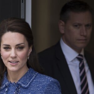 Kate Middleton, duchesse de Cambridge, inauguré la Maison de parents Ronald McDonald de l'hôpital pour enfants Evelina à Londres le 28 février 2017.