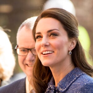 Kate Middleton, duchesse de Cambridge, inauguré la Maison de parents Ronald McDonald de l'hôpital pour enfants Evelina à Londres le 28 février 2017.