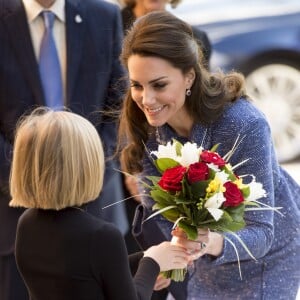 Kate Middleton, duchesse de Cambridge, inauguré la Maison de parents Ronald McDonald de l'hôpital pour enfants Evelina à Londres le 28 février 2017.