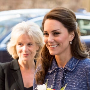 Kate Middleton, duchesse de Cambridge, inauguré la Maison de parents Ronald McDonald de l'hôpital pour enfants Evelina à Londres le 28 février 2017.