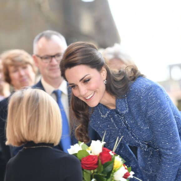 Kate Middleton, duchesse de Cambridge, inauguré la Maison de parents Ronald McDonald de l'hôpital pour enfants Evelina à Londres le 28 février 2017.