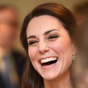 Kate Middleton, duchesse de Cambridge, inauguré la Maison de parents Ronald McDonald de l'hôpital pour enfants Evelina à Londres le 28 février 2017.