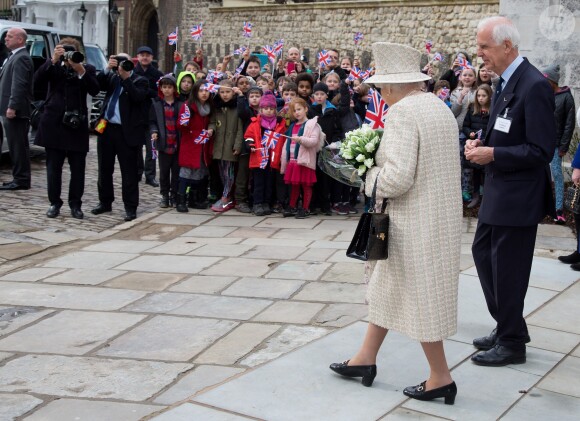 La reine Elisabeth II d'Angleterre assiste à l'inauguration de la nouvelle aile de la Charterhouse à Londres, le 28 février 2017.  The Queen Elizabeth II opens a new development at the Charterhouse in London on 28 February, 2017.28/02/2017 - Londres