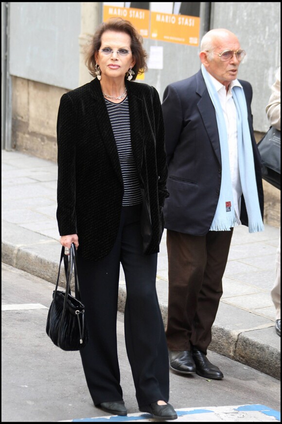 Claudia Cardinale et Pasquale Squitieri à Paris en 2007.