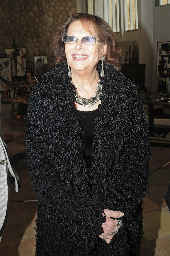 Claudia Cardinale visite le musée Joan Miro à Palma de Majorque, le 30 janvier 2017.