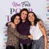 Nadia Roz, Noemie de Lattre et Isabelle Vitari lors de la soirée Une Fois Pour Toutes au théâtre Le Palace à Paris, le 27 février 2017