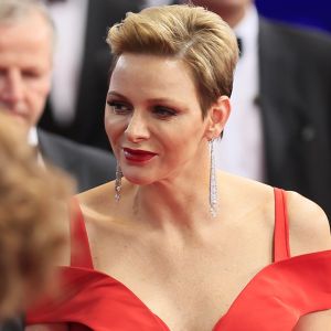 La princesse Charlene de Monaco lors de la cérémonie des Laureus World Sports Awards à Monaco le 14 février 2017.