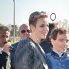 La princesse Charlene de Monaco au premier "Charity Mile" à son nom à l'hippodrome de la Côte d'Azur de Cagnes-sur-mer le 25 février 2017 © Michael Alesi / Bestimage
