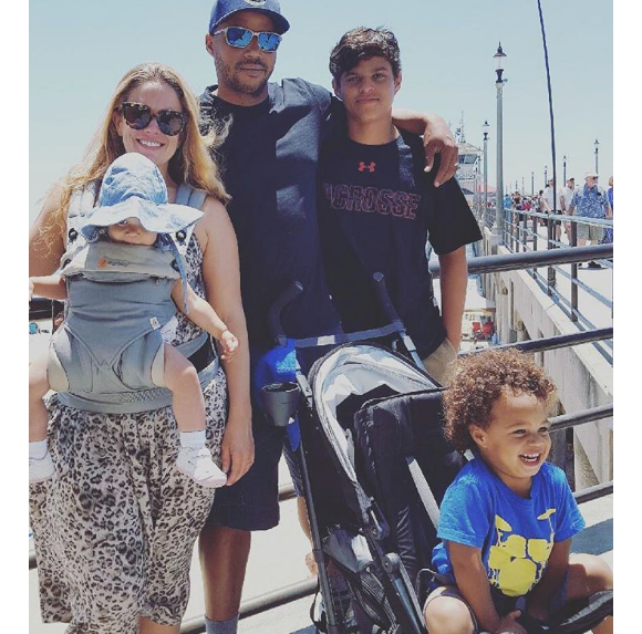 Donald Faison, son fils Dade et sa nouvelle épouse CaCee Cobb et leurs enfants. Photo publiée sur Instagram en 2016