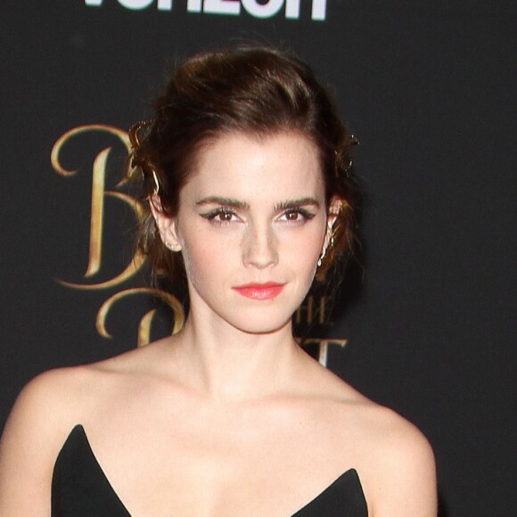 Emma Watson en Oscar de la Renta - Avant-première du film La Belle et la bête à Los Angeles le 2 mars 2017