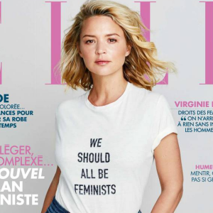 Virginie Efira en couverture du magazine "ELLE", numéro du 3 mars 2017.