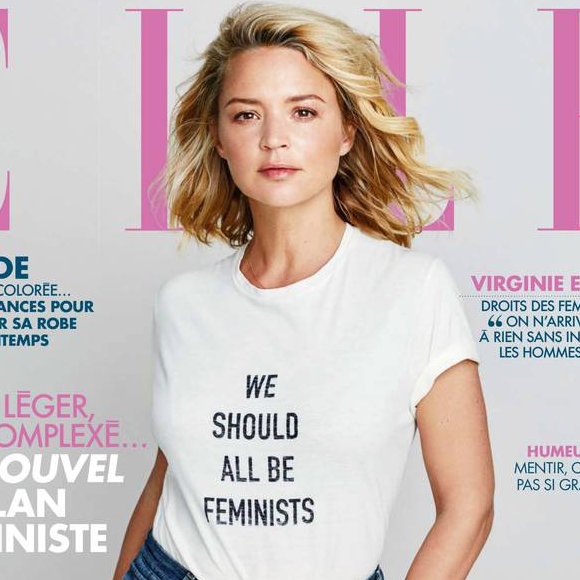 Virginie Efira en couverture du magazine "ELLE", numéro du 3 mars 2017.