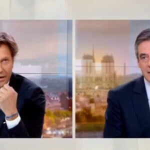 François Fillon invité du journal télévisé de 20h France 2, présenté par Laurent Delahousse, le 5 mars 2017.