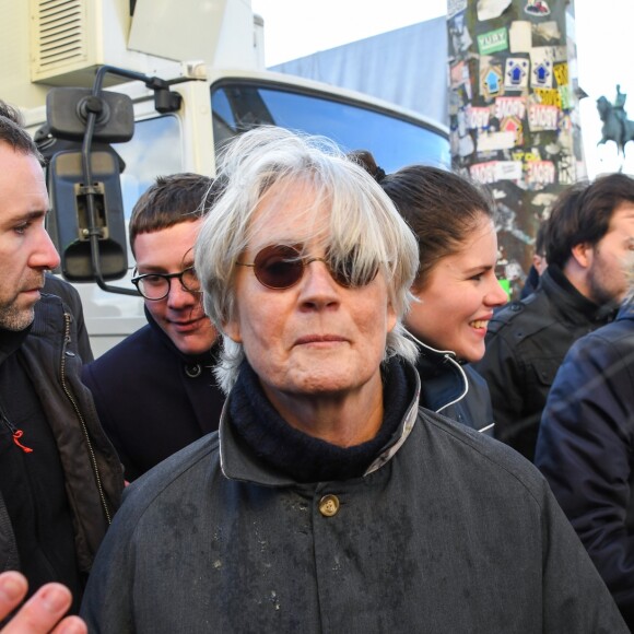 Penelope Fillon, la femme de François Fillon - Rassemblement de soutien à François Fillon, candidat du parti Les Républicains à la présidentielle, Place du trocadéro à Paris le 5 mars 2017.