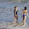 Semi-Exclusif - Caroline Kennedy et sa fille Tatiana Schlossberg en vacances à la plage à Saint-Barthélemy le 19 mars 2016