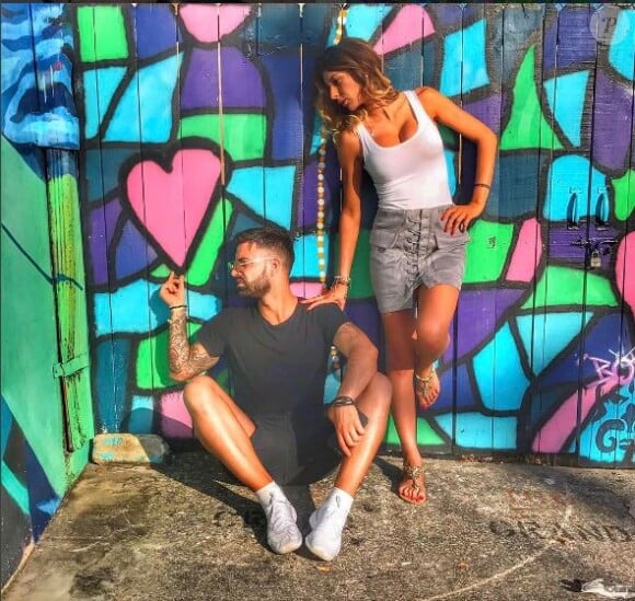 Vincent Queijo et Sarah Lopez à Miami - Instagram, février 2017