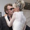 Johnny Hallyday et sa femme Laeticia Hallyday - People au défilé de mode Haute-Couture
