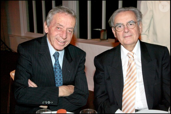 Pierre Bouteiller et Bernard Pivot en 2007. 