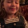 David Beckham partage une vidéo de sa fille Harper à l'occasion de l'anniversaire de Jackie Adams, la maman de Victoria Beckham. Mars 2017.