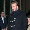 Harper et Cruz - David Beckham en famille avec ses enfants à New York le 12 février 2017.