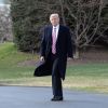 Donald Trump quitte la Maison Blanche en Marine One à Washington, The District, Etats-Unis, le 2 mars 2017.