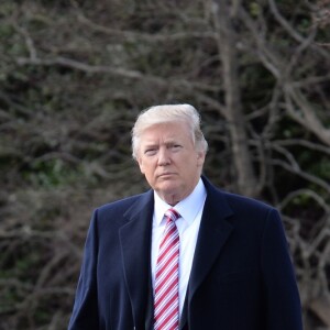 Donald Trump quitte la Maison Blanche en Marine One à Washington, The District, Etats-Unis, le 2 mars 2017.