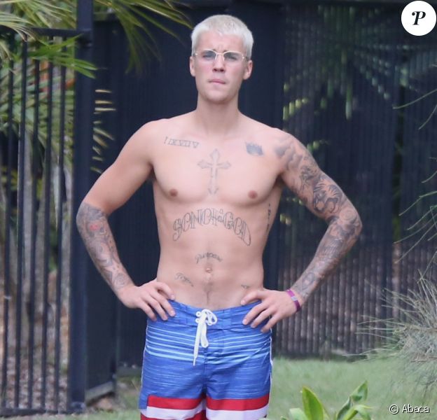 Justin Bieber sur l'ile Makepeace en Australie le 14 mars 2017