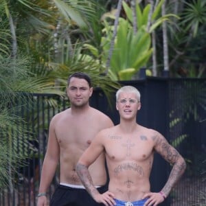 Justin Bieber sur l'ile Makepeace en Australie le 14 mars 2017