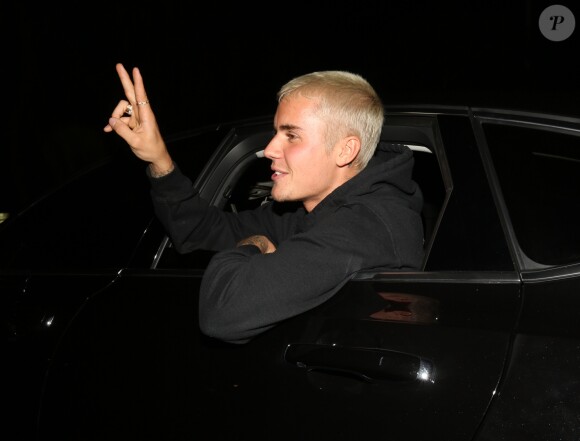 Justin Bieber arrivant à l'aéroport de Brisbane en Australie le 12 mars 2017