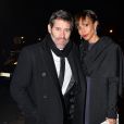 Jalil Lespert et sa compagne Sonia Rolland à la 15ème édition du "Dîner de la mode du Sidaction" au Grand Palais à Paris, le 26 janvier 2017. CVS-Veeren/Bestimage